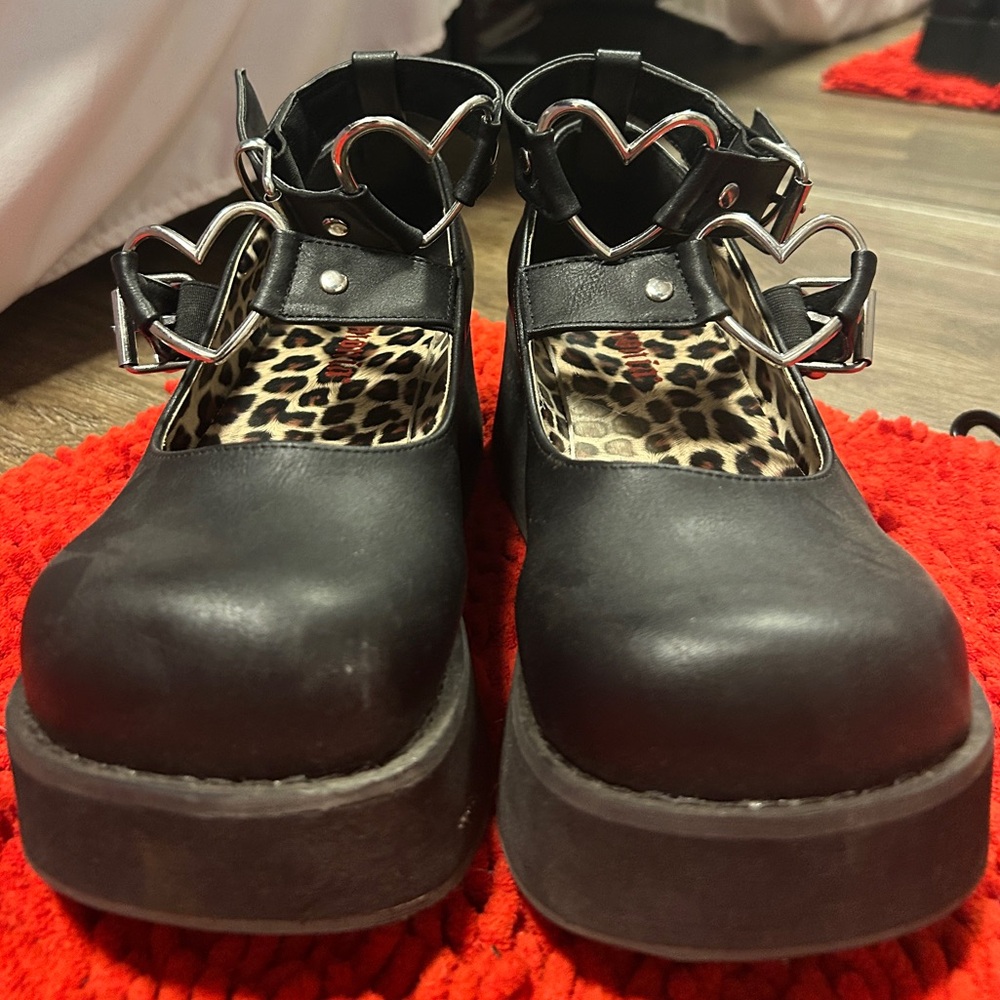 Heart Accent Demonia Platforms